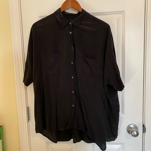 Madewell black button up